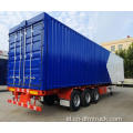 Truk Derek Semi Trailer Pengangkutan Kotak Stainless Steel